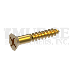 WOOD SCREWS-BRASS